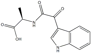 N-[[(1H-Indol-3-yl)carbonyl]carbonyl]-D-alanine Struktur