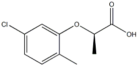 [R,(+)]-2-[(5-Chloro-o-tolyl)oxy]propionic acid Struktur