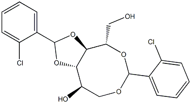 1-O,5-O:3-O,4-O-Bis(2-chlorobenzylidene)-L-glucitol Struktur