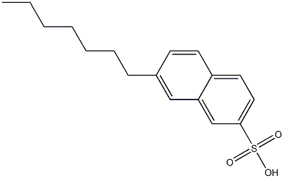 7-Heptyl-2-naphthalenesulfonic acid Struktur