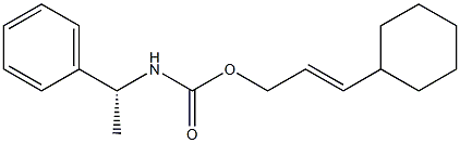 N-[(R)-1-Phenylethyl]carbamic acid (E)-3-cyclohexylallyl ester Struktur