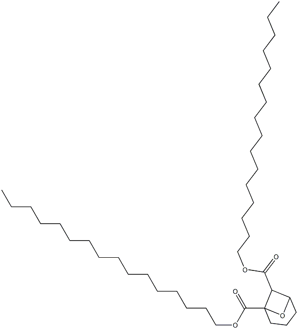 7-Oxabicyclo[3.1.1]heptane-1,6-dicarboxylic acid dihexadecyl ester Struktur