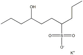 7-Hydroxydecane-4-sulfonic acid potassium salt Struktur