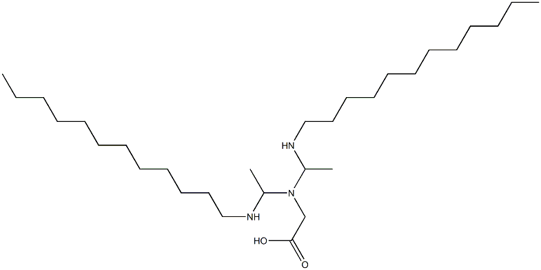 N,N-Bis[1-(dodecylamino)ethyl]glycine Struktur