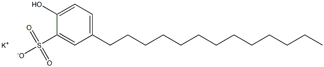 2-Hydroxy-5-tridecylbenzenesulfonic acid potassium salt Struktur