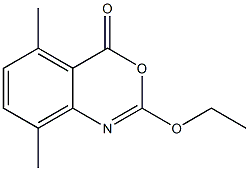 2-Ethoxy-5-methyl-8-methyl-4H-3,1-benzoxazin-4-one Struktur