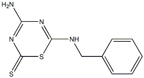 4-Amino-6-(benzylamino)-2H-1,3,5-thiadiazine-2-thione Struktur