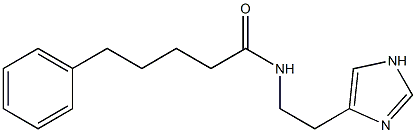 N-[2-(1H-Imidazol-4-yl)ethyl]-5-phenylvaleramide Struktur