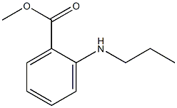 o-(Propylamino)benzoic acid methyl ester Struktur