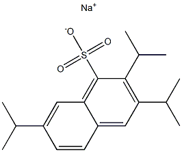 2,3,7-Triisopropyl-1-naphthalenesulfonic acid sodium salt Struktur