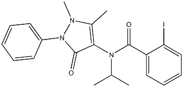 N-Antipyrinyl-o-iodo-N-isopropylbenzamide Struktur