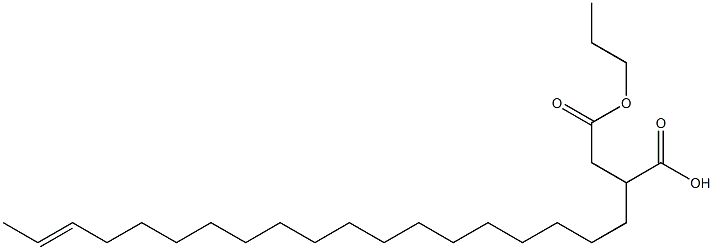 2-(17-Nonadecenyl)succinic acid 1-hydrogen 4-propyl ester Struktur