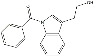 1-Benzoyl-1H-indole-3-ethanol Struktur