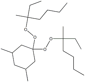 3,5-Dimethyl-1,1-bis(1-ethyl-1-methylpentylperoxy)cyclohexane Struktur