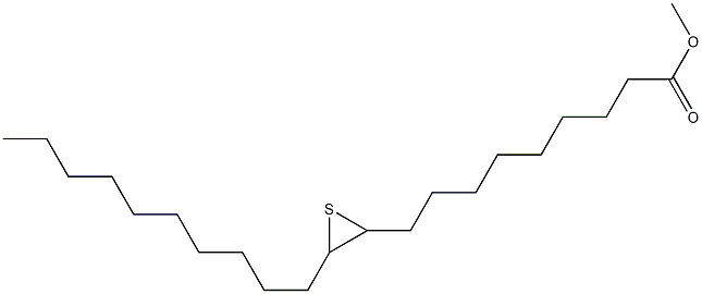 10,11-Epithiohenicosanoic acid methyl ester Struktur