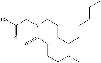 N-(2-Hexenoyl)-N-nonylglycine Struktur