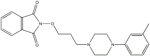 2-[3-[4-(3-Methylphenyl)-1-piperazinyl]propyloxy]-1H-isoindole-1,3(2H)-dione Struktur