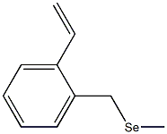 2-[(Methylseleno)methyl]styrene Struktur