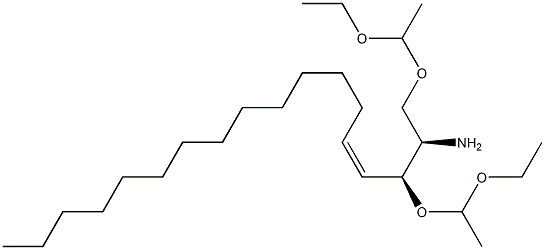 (2R,3S,4Z)-1,3-Bis(1-ethoxyethoxy)-4-octadecen-2-amine Struktur