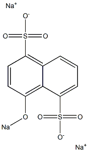 4-(Sodiooxy)-1,5-naphthalenedisulfonic acid disodium salt Struktur