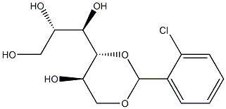 4-O,6-O-(2-Chlorobenzylidene)-D-glucitol Struktur