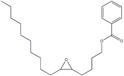 Benzoic acid 5,6-epoxyhexadecan-1-yl ester Struktur