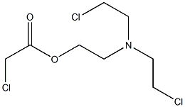 Chloroacetic acid 2-[bis(2-chloroethyl)amino]ethyl ester Struktur