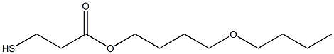 3-Mercaptopropionic acid 4-butoxybutyl ester Struktur