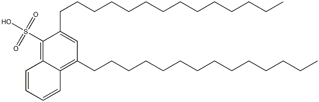 2,4-Ditetradecyl-1-naphthalenesulfonic acid Struktur