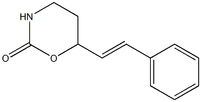 6-[(E)-2-Phenylvinyl]-3,4,5,6-tetrahydro-2H-1,3-oxazin-2-one Struktur