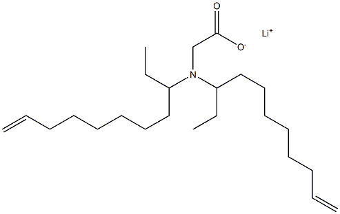 N,N-Di(10-undecen-3-yl)glycine lithium salt Struktur