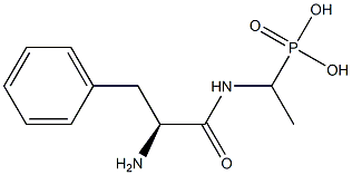 [1-(L-Phenylalanylamino)ethyl]phosphonic acid Struktur