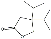 4,5-Dihydro-4,4-diisopropyl-2(3H)-furanone Struktur