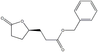 (-)-3-[[(R)-5-Oxotetrahydrofuran]-2-yl]propionic acid benzyl ester Struktur