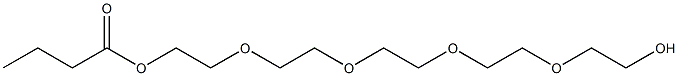 Butyric acid 2-[2-[2-[2-(2-hydroxyethoxy)ethoxy]ethoxy]ethoxy]ethyl ester Struktur