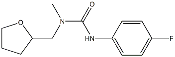 1-(p-Fluorophenyl)-3-methyl-3-(tetrahydrofuran-2-ylmethyl)urea Struktur