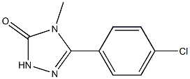 4-Methyl-5-(4-chlorophenyl)-2H-1,2,4-triazol-3(4H)-one Struktur