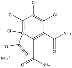 3,4,5,6-Tetrachlorophthalamidic acid ammonium salt Struktur