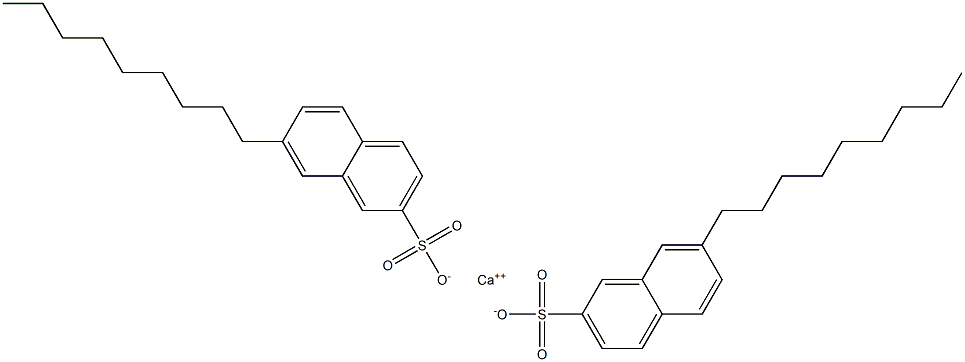 Bis(7-nonyl-2-naphthalenesulfonic acid)calcium salt Struktur