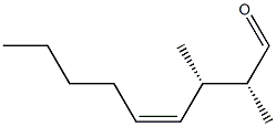 (2R,3S,4Z)-2,3-Dimethyl-4-nonen-1-al Struktur