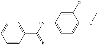 N-[3-Chloro-4-methoxyphenyl]pyridine-2-carbothioamide Struktur