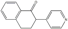 2-(4-Pyridinyl)-3,4-dihydronaphthalen-1(2H)-one Struktur