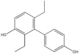 2,6-Diethyl-1,1'-biphenyl-3,4'-diol Struktur