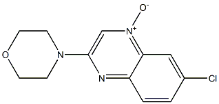 6-Chloro-2-morpholinoquinoxaline 4-oxide Struktur