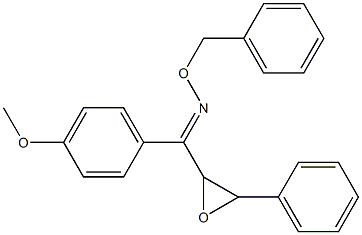 (E)-[3-Phenyloxiranyl](4-methoxyphenyl) ketone O-benzyl oxime Struktur