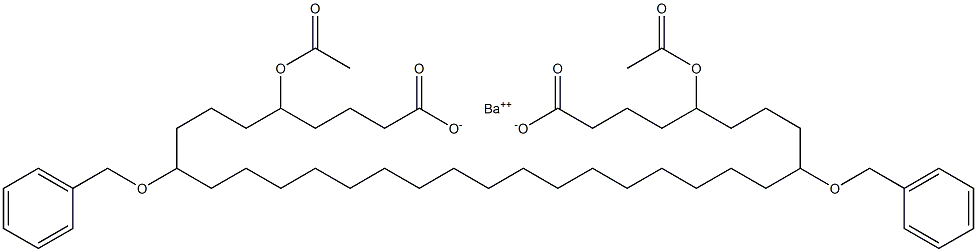 Bis(9-benzyloxy-5-acetyloxystearic acid)barium salt Struktur