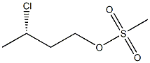 (+)-Methanesulfonic acid (S)-3-chlorobutyl ester Struktur