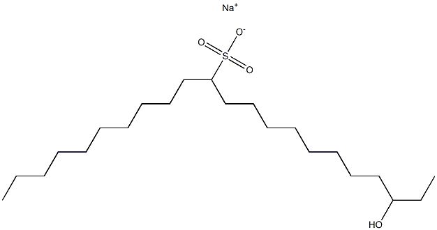 20-Hydroxydocosane-11-sulfonic acid sodium salt Struktur