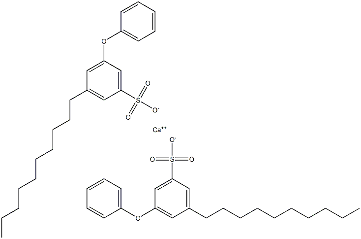 Bis(3-decyl-5-phenoxybenzenesulfonic acid)calcium salt Struktur