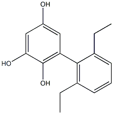 6-(2,6-Diethylphenyl)benzene-1,2,4-triol Struktur